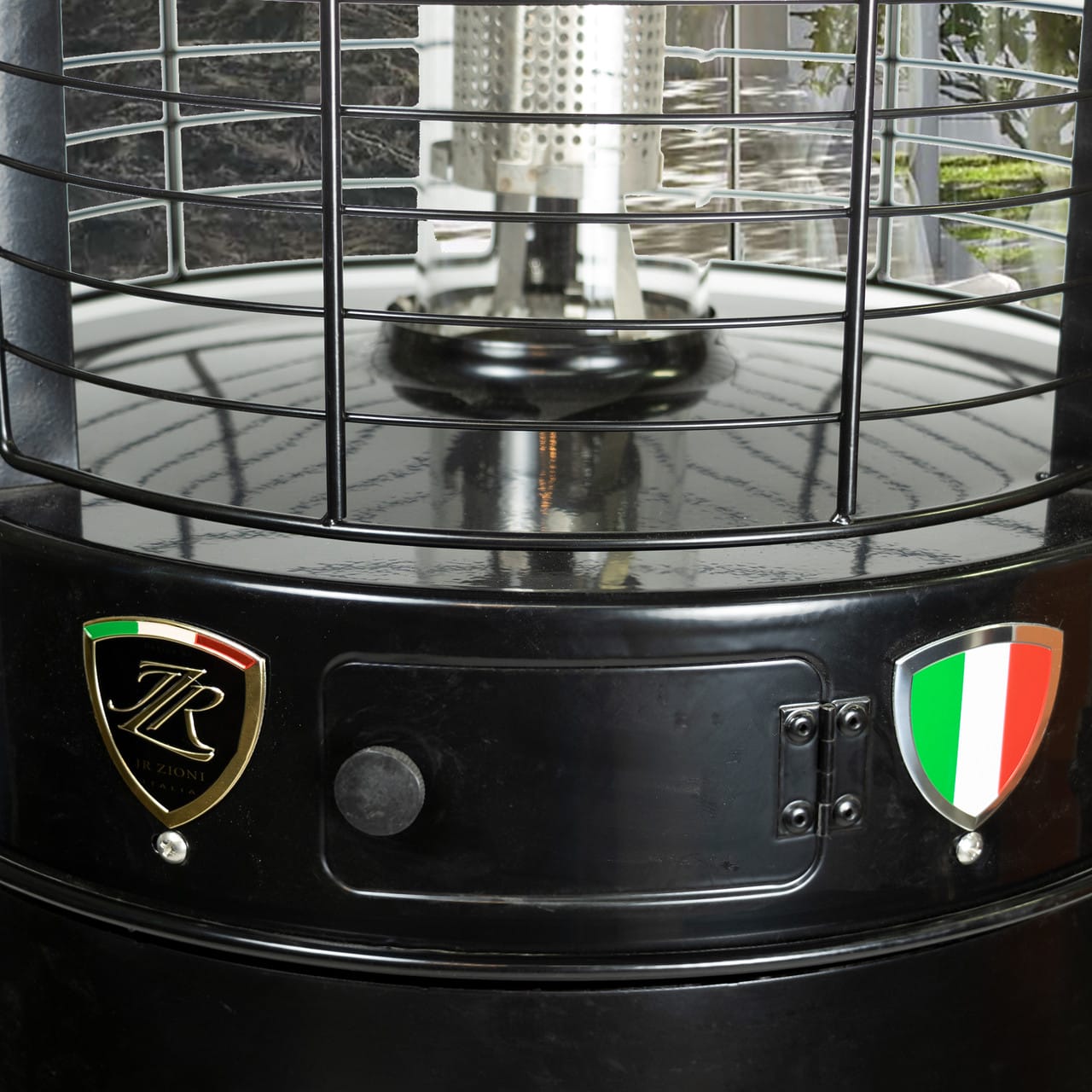 OPUS LITE R-LINE Patio Heater Commercial Flame Natural Gas Hammered Black 44,000 BTU