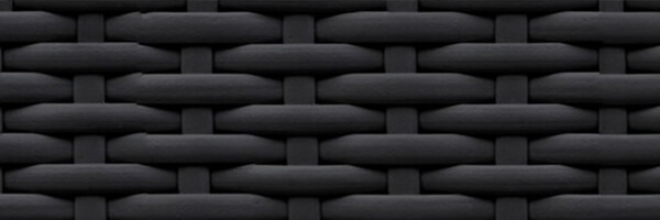 Black rattan swatch