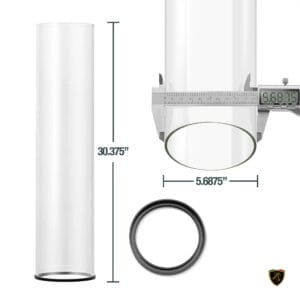 Lava Heat Italia - Glass Tube Replacement for Fire Fountain Patio Heaters