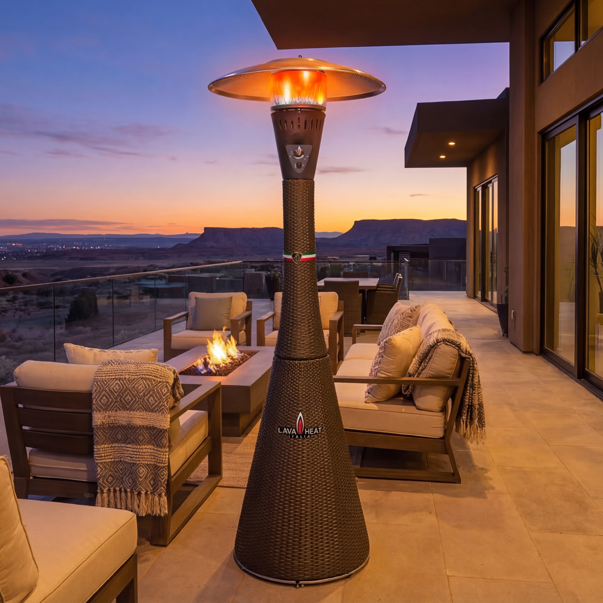 The Palermo Commercial Rattan Patio Heater