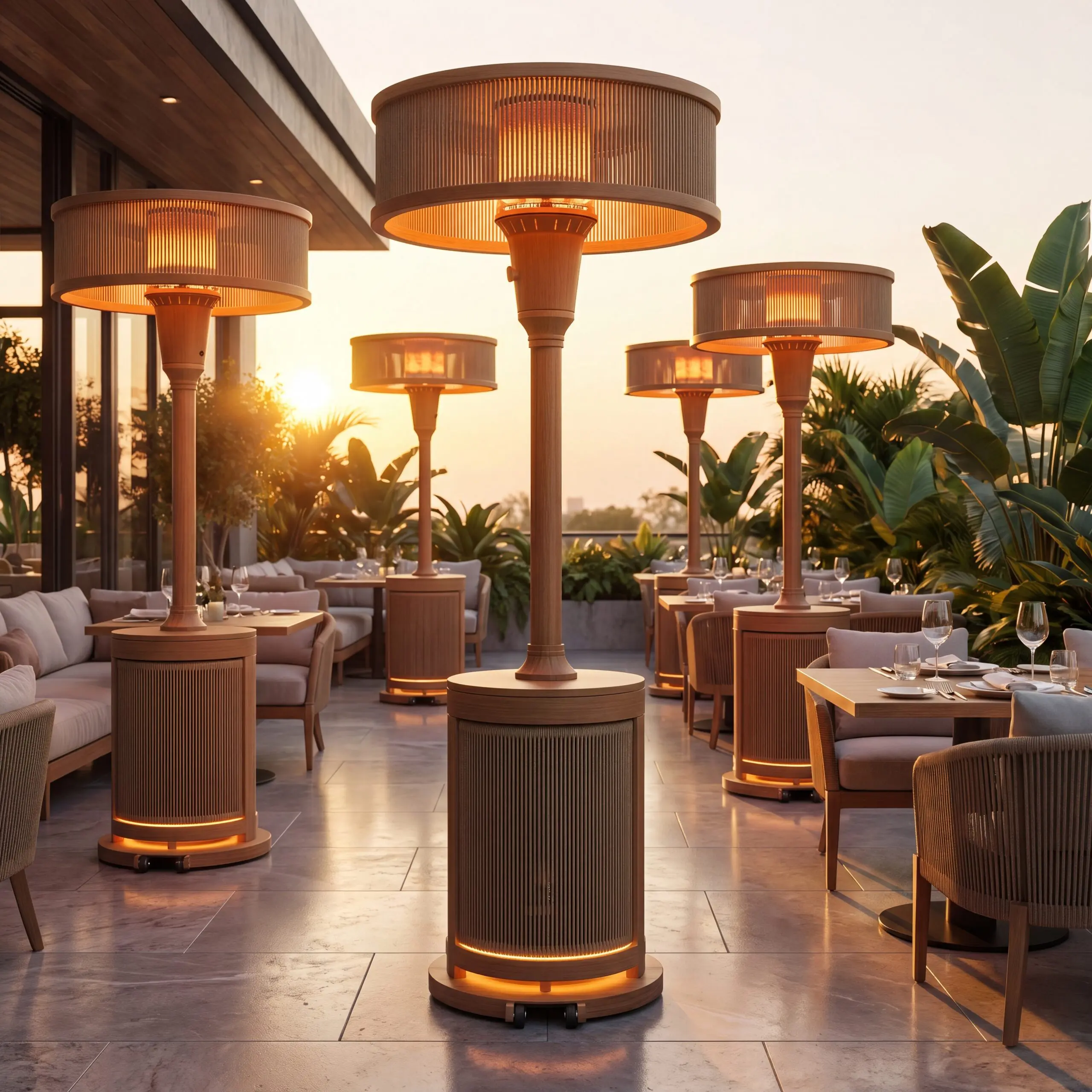 The Bellagio Lounge in Sorrento Sand on an evening terrace
