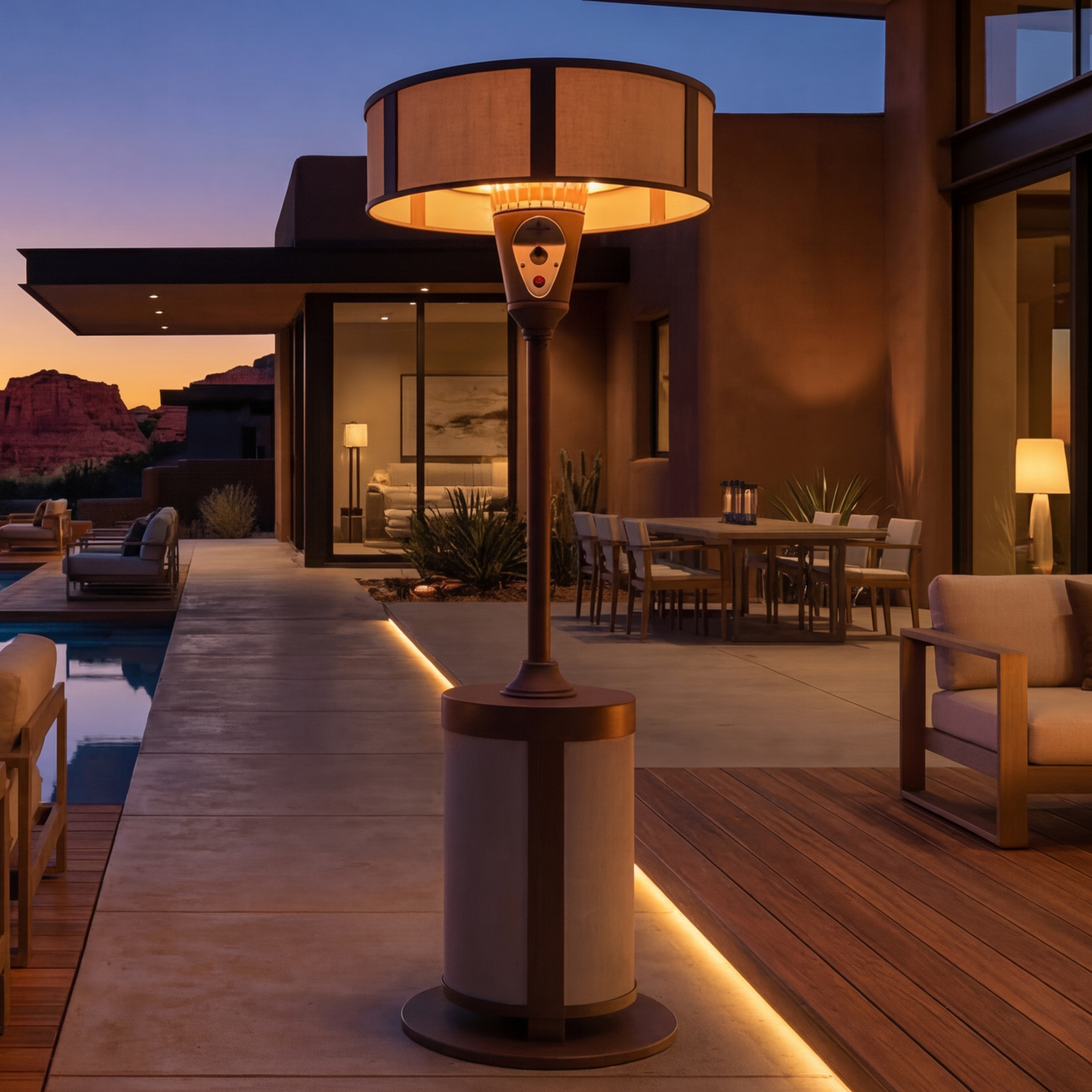 Bellagio Lounge Heater - Ravello Espresso