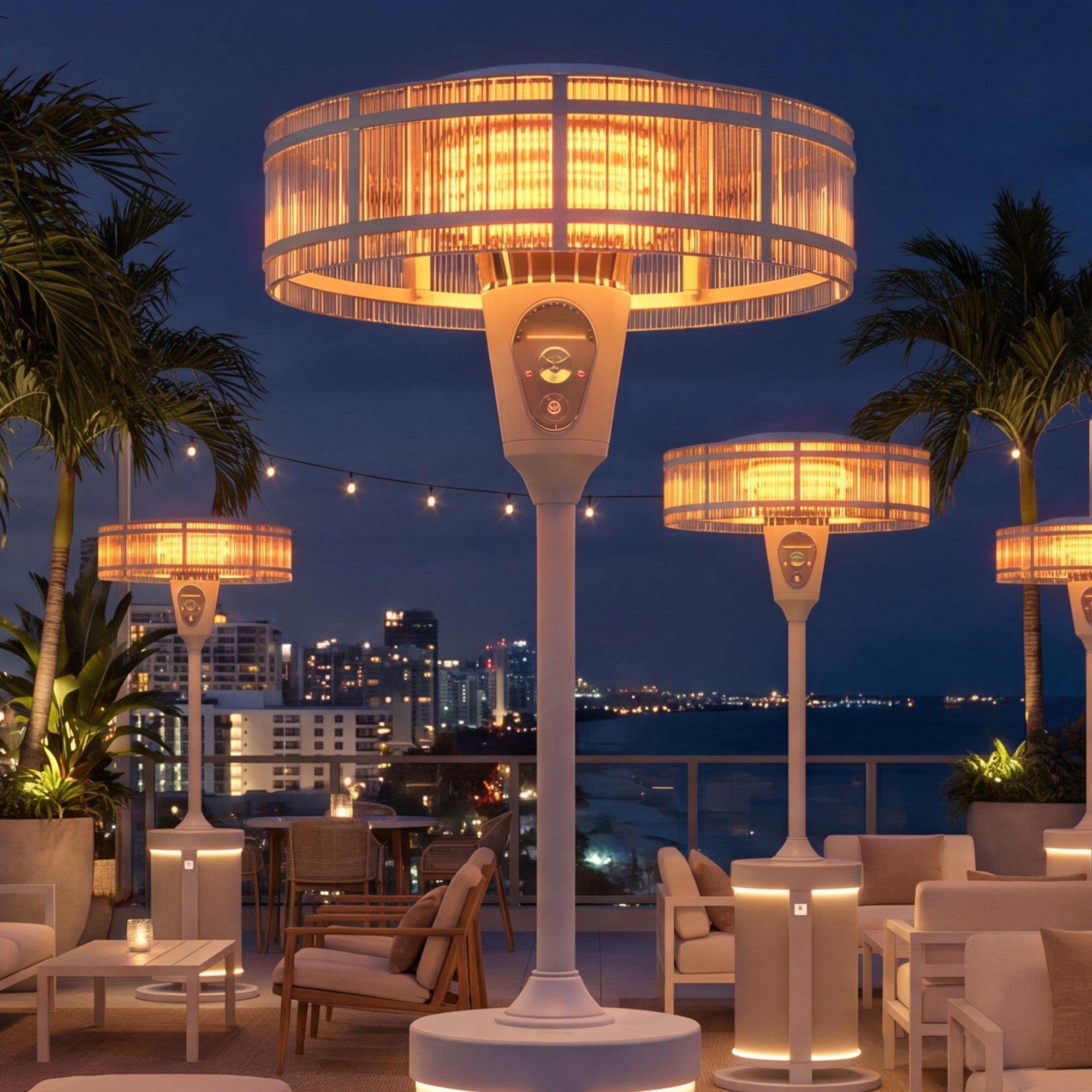 The Bellagio Bicchiere — borosilicate glass chandelier shade, Positano Pearl finish