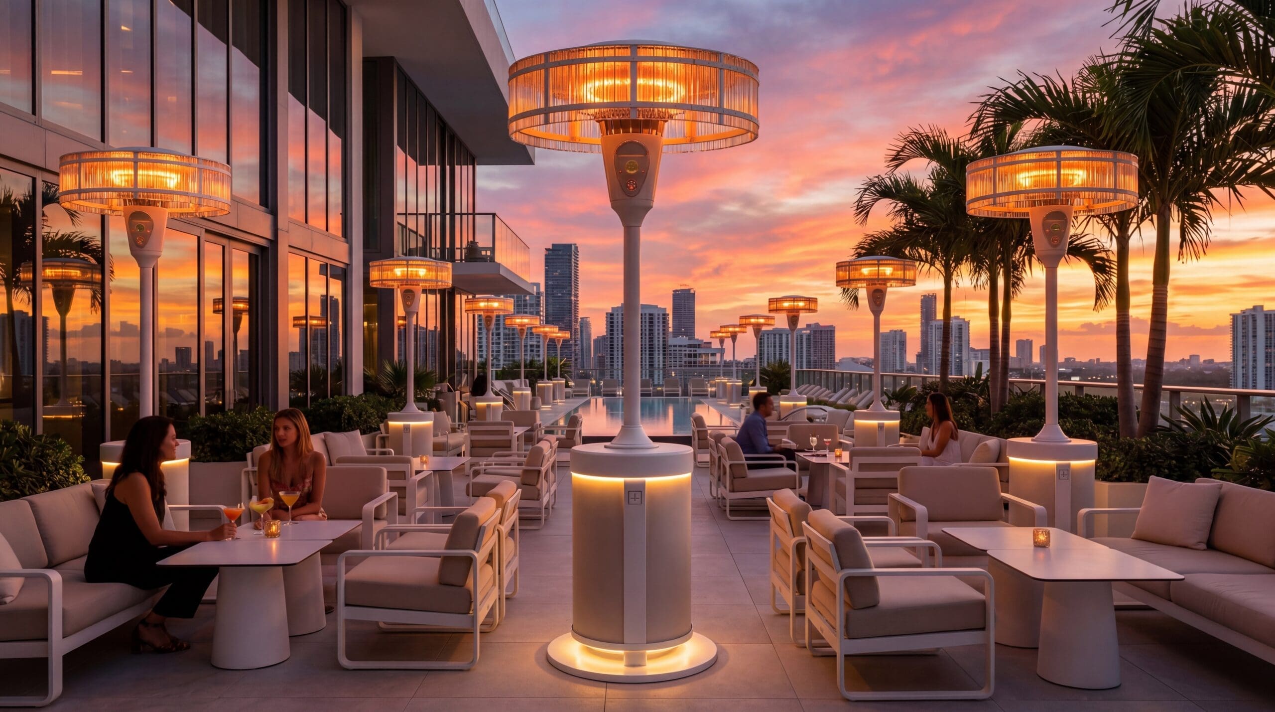 Bellagio Bicchiere on coastal terrace at sunset