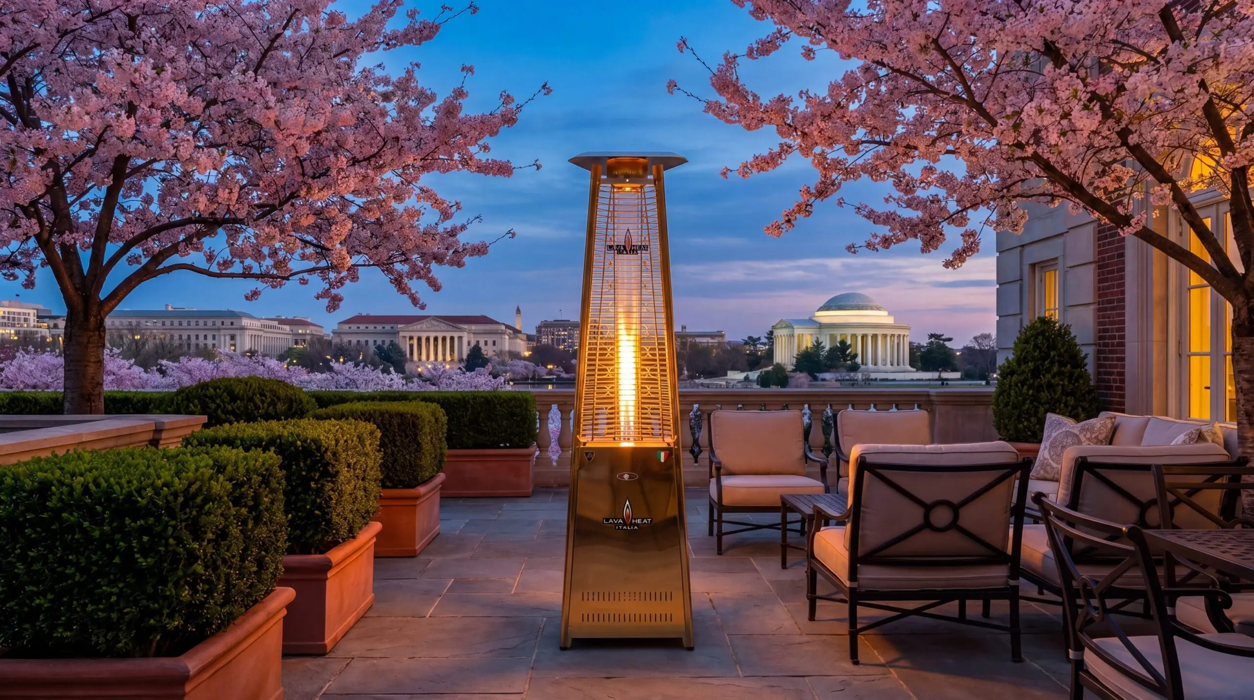 The 2G Gold America 250 Edition photographed wide in lifestyle setting